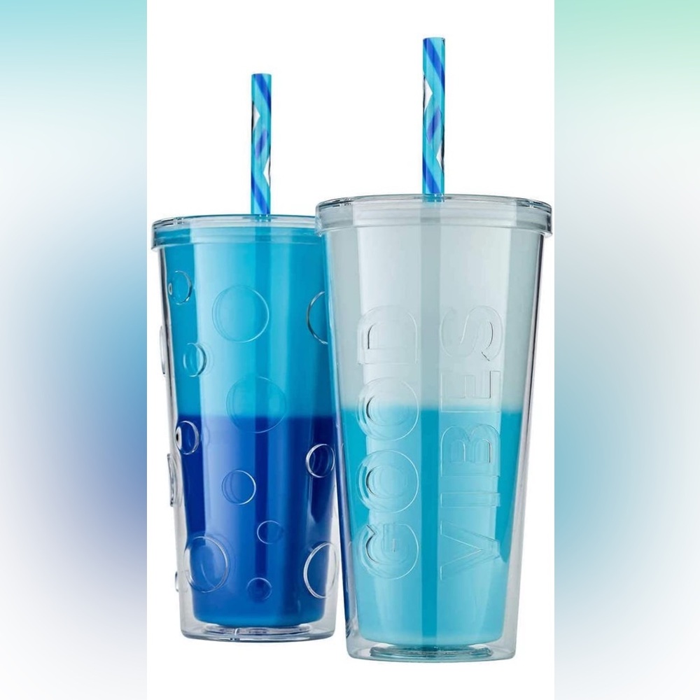 Set of 2 DOUBLE WALL TUMBLERS